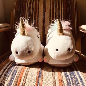 Unicorn light up slippers